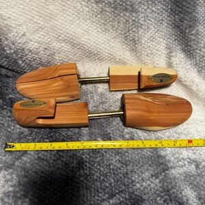 Mens Nordstrom Cedar Wood Shoe Tree Shaper Stretcher Keeper Pair Luxury